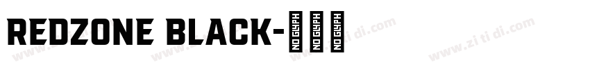 REDZONE BLACK字体转换